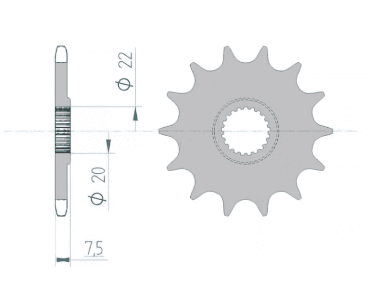 1074622002 Pignone Afam Z14 Honda CR 125 / CRF 250 molto in saldo